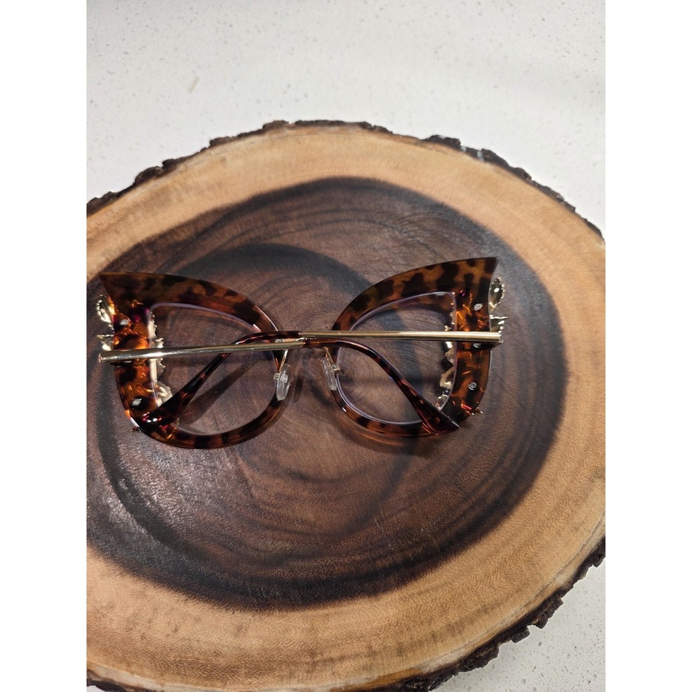 Vintage Style Oversized Jeweled Rhinestone Butterfly Shaped Sunglasses NWOT - Picture 11 of 12